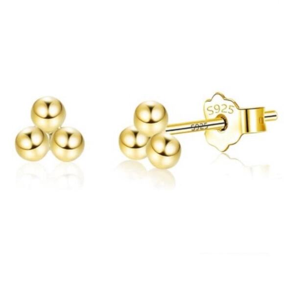 925 Sterling Silver Stud Earrings - Picture 2 of 10